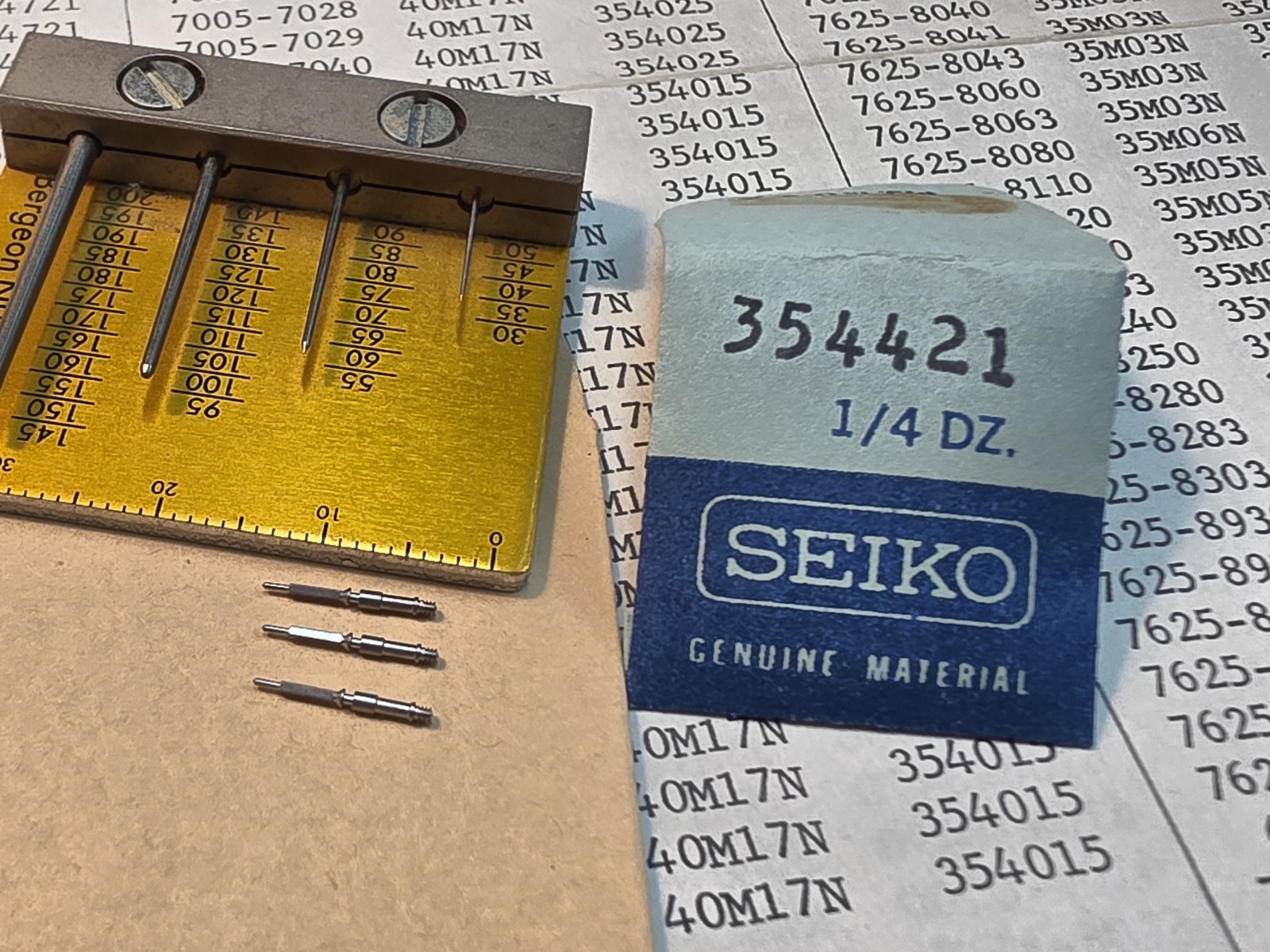Lot Of 3 NOS Seiko 354421 Tap 10 Stems For Cases And Crowns As Shown