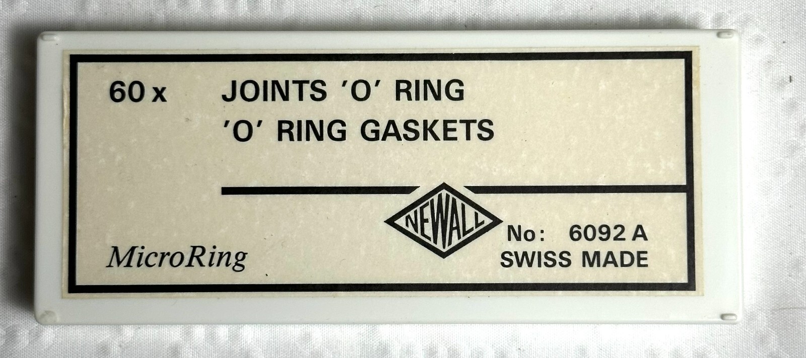 Vintage Newall No 6092A Swiss Made Joints O Ring Gaskets Micro Ring AS SHOWN