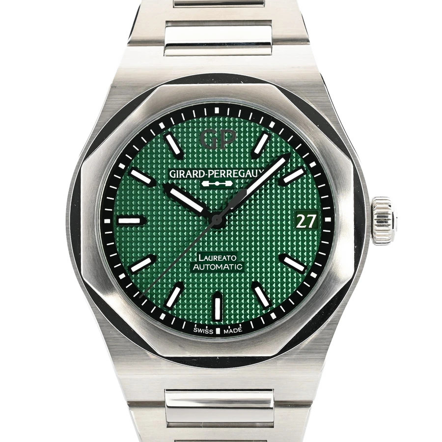 GIRARD-PERREGAUX Laureato 42Mm 81010-11-3153-1CM Green Men’s Used Watch #61012