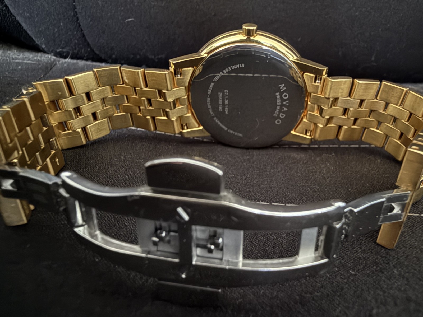 Movado Museum Classic Diamond Dial Gold-Tone Steel Men’s Watch 0607625