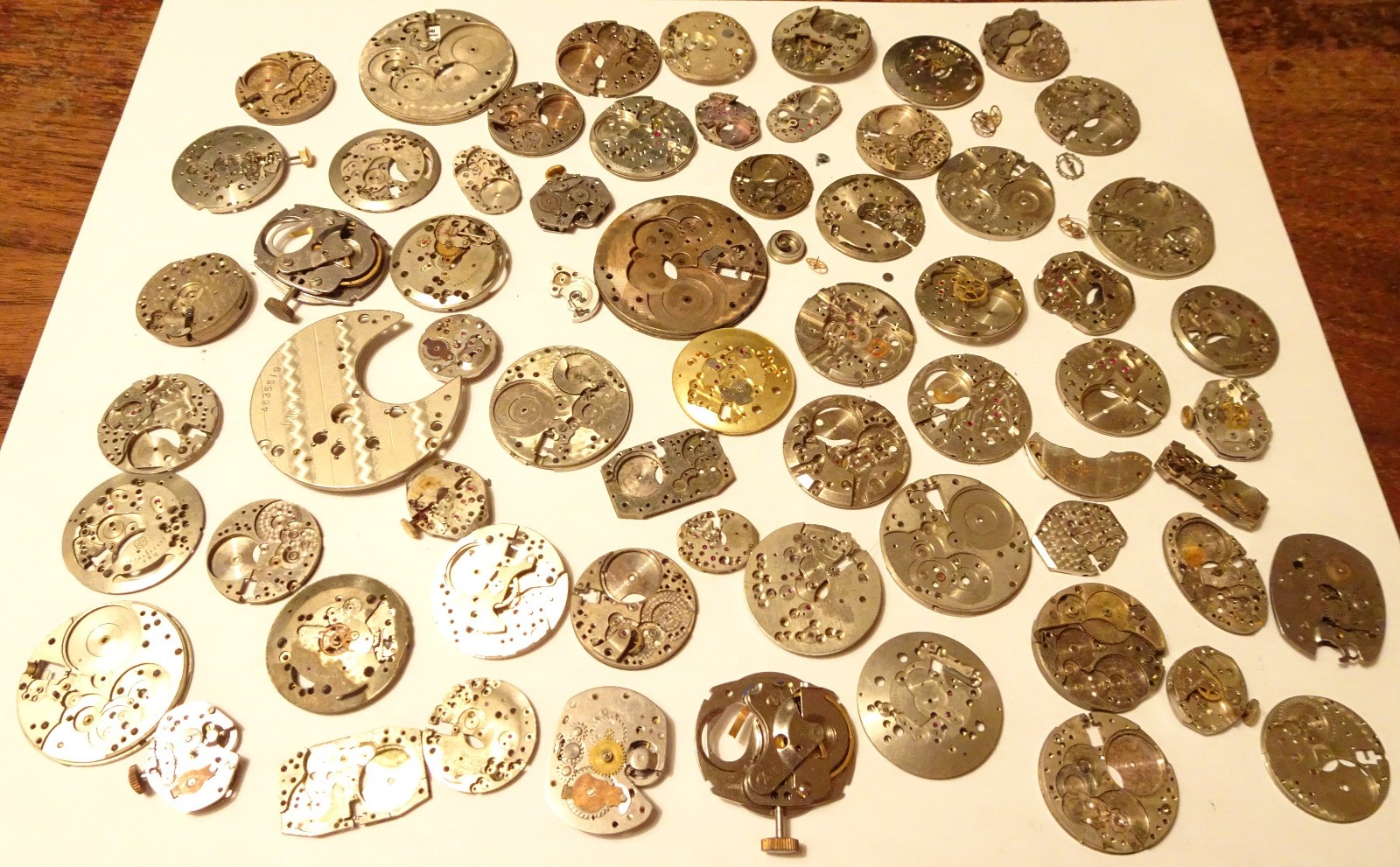 Antique Pocket Wrist Watch Movement Parts Lot Steampunk Jewelry Art Crafts
