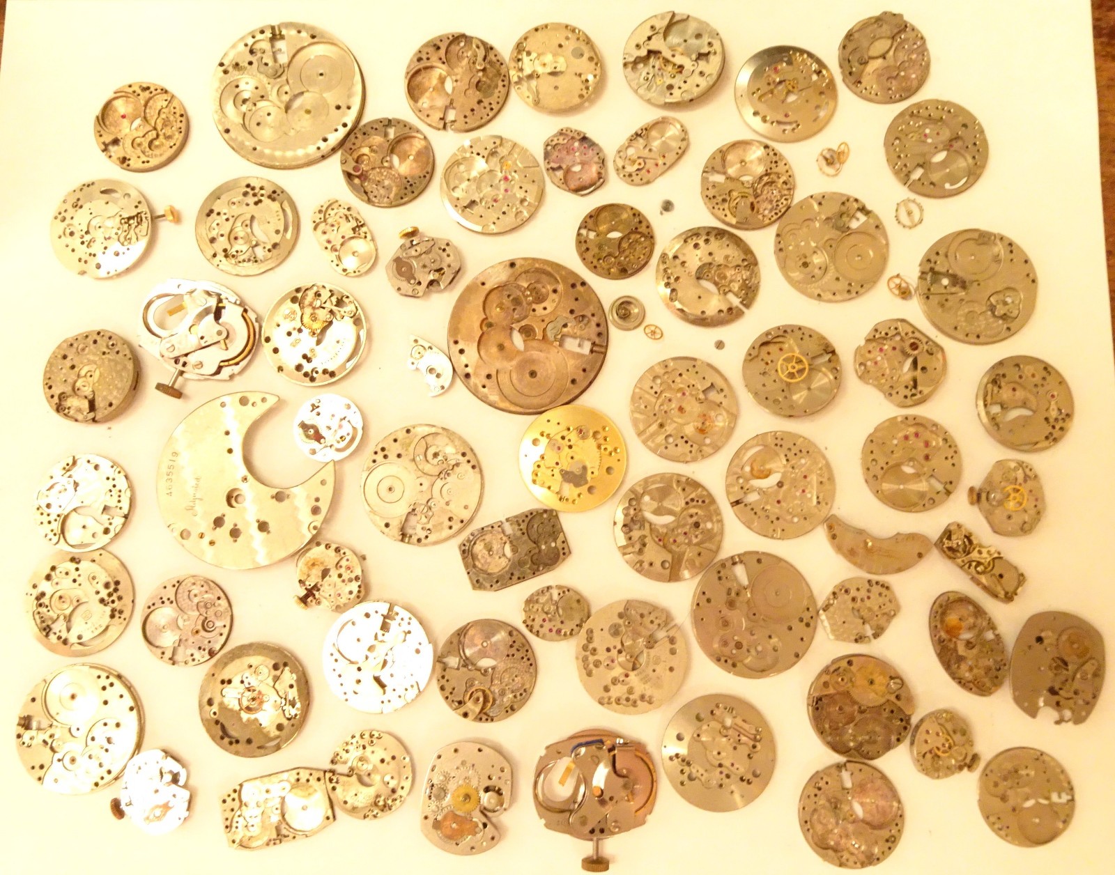Antique Pocket Wrist Watch Movement Parts Lot Steampunk Jewelry Art Crafts