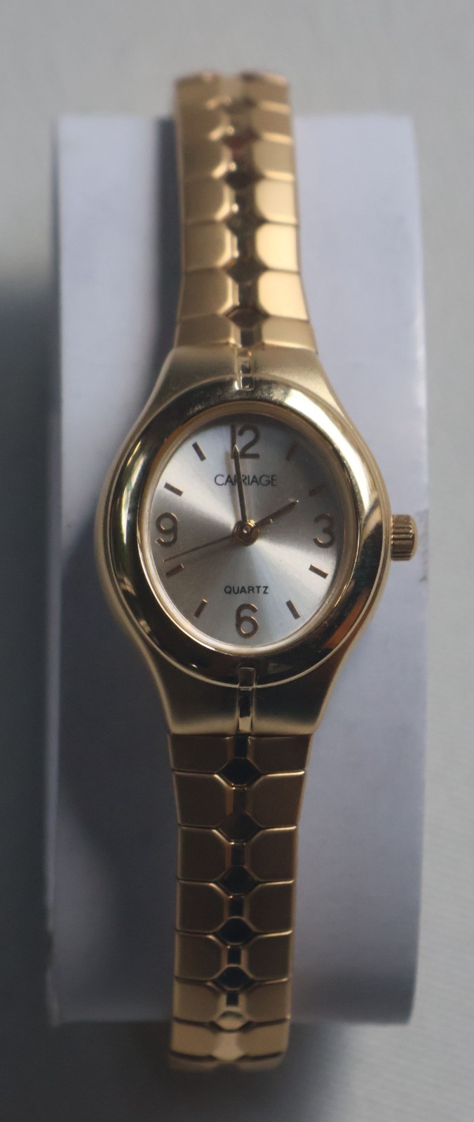 Carriage by Timex C6A251 Gold Tone Quartz Women’s Watch, 6 1/4″, New Battery