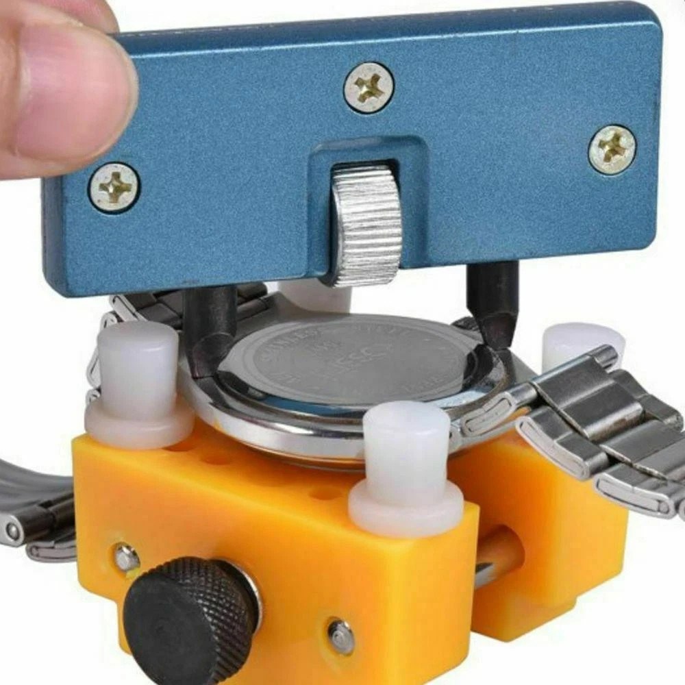 Adjustable Rectangle Watch Case Cover Opener Remover Wrench Repair Kit Tools