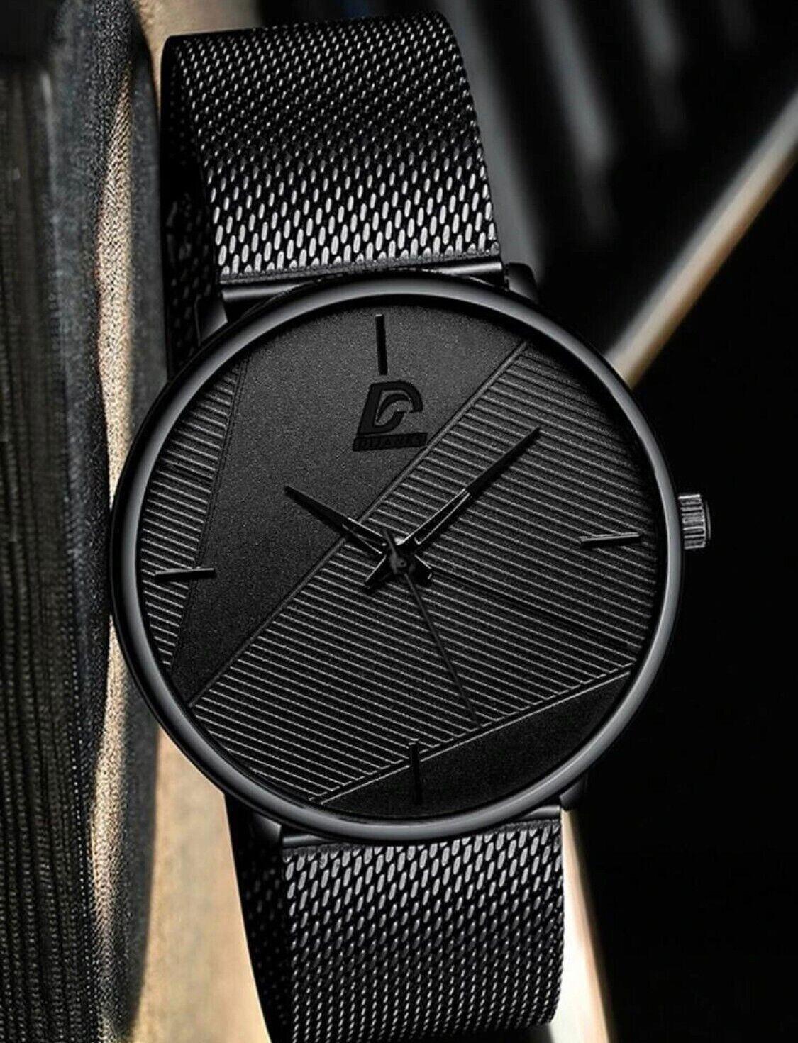 Dijanes Brand Men Watch Fashion Mens Business Watch All Black