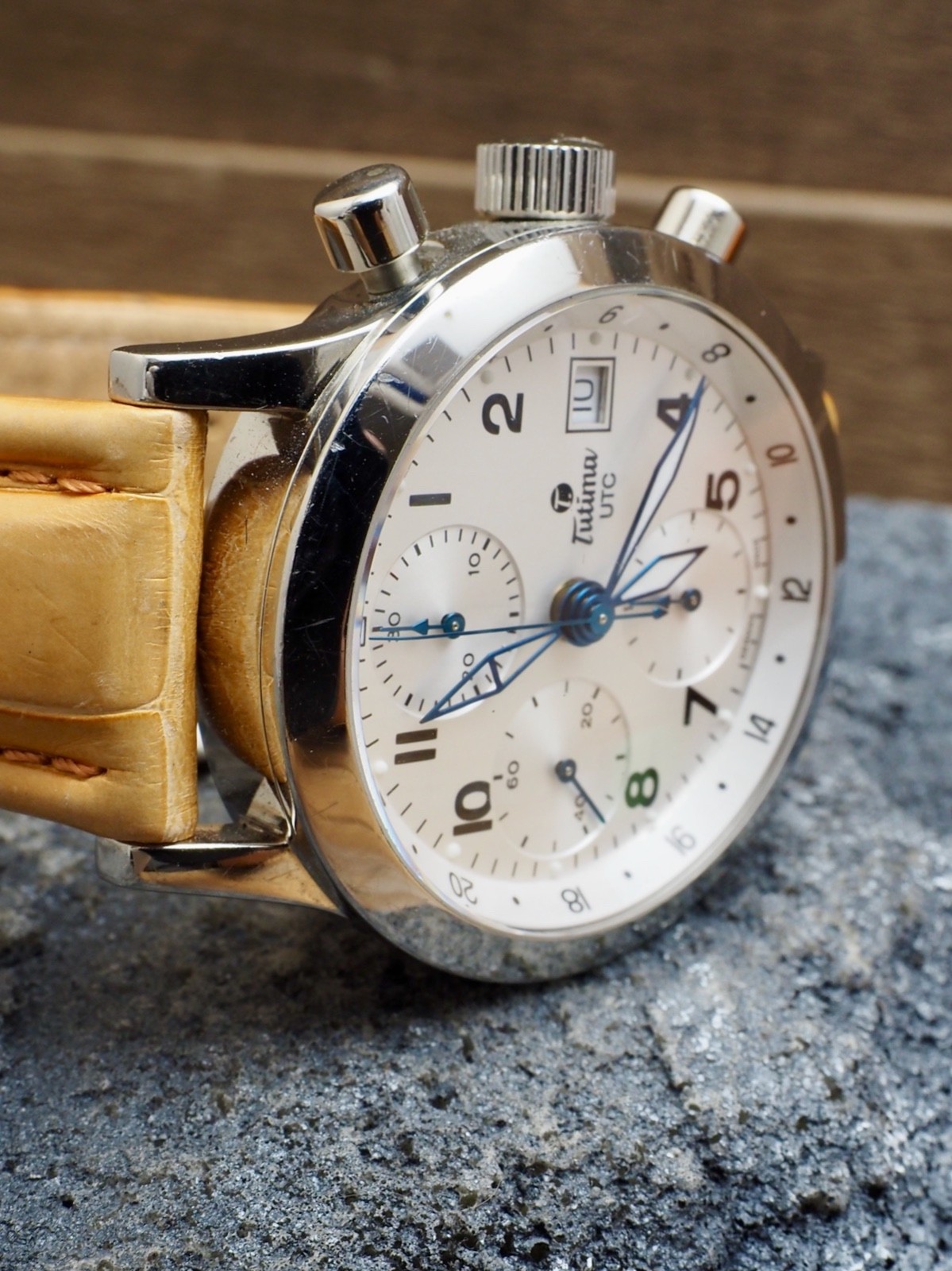 Tutima FX Chronograph Model 788 NOS Dealer Display! RARE Never Owned by Client!