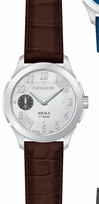Cavadini Men’s Watch Swiss Made Manual Wind Unitas ETA-6497 Stainless 46mm CV-1301