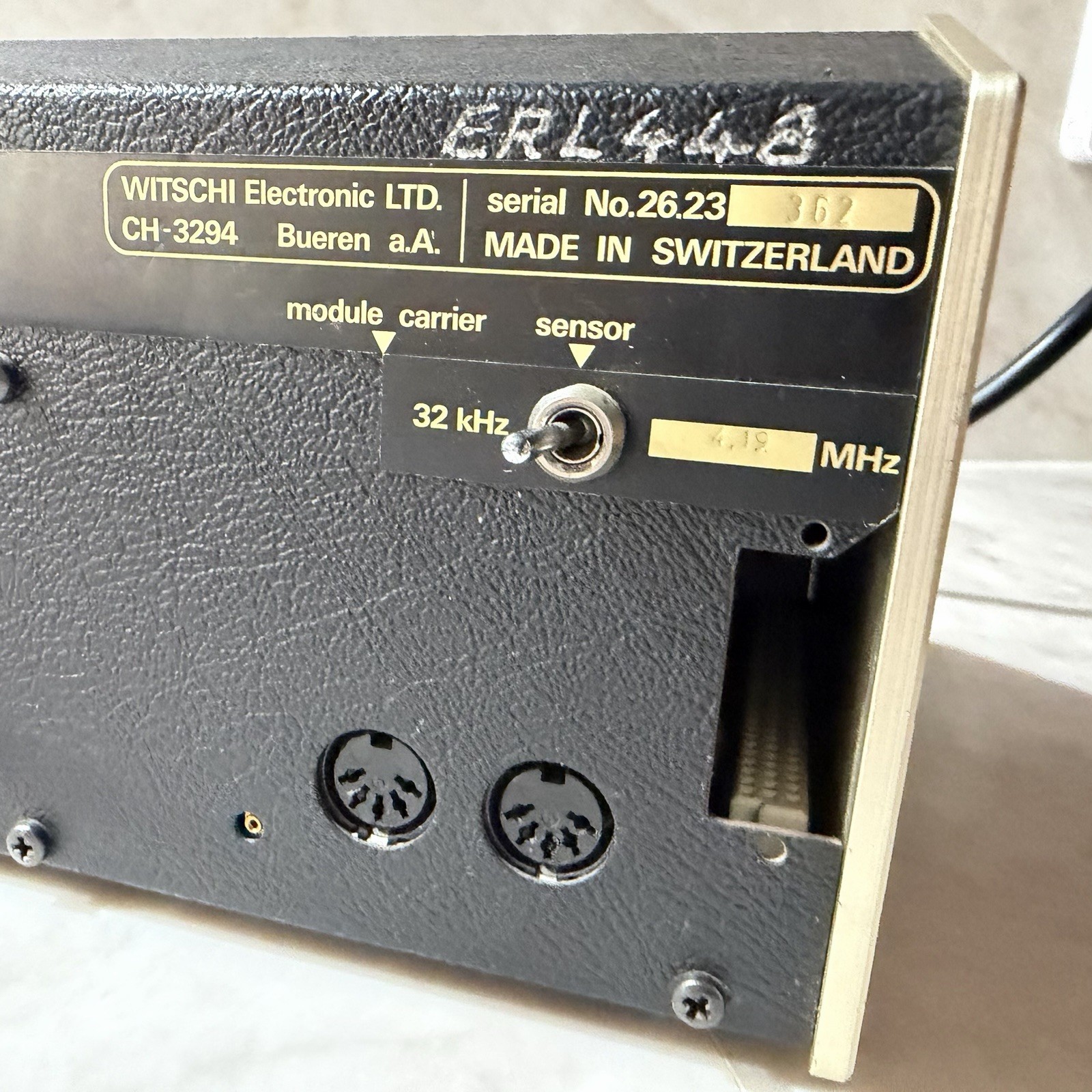 Witschi Q Test 2200 Watch Timing Machine Tester Swiss Vintage Powers On