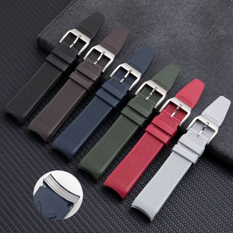 20mm Premium Rubber Watch Strap Replacement For IWC Portuguese Chronograph 41mm