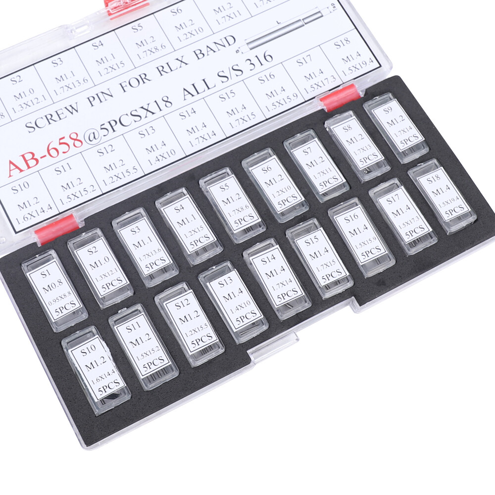 90 SCREW PIN FOR ROLEX DATEJUST SUBMARINER OYSTER JUBILEE BAND LINK ASSORTMENT
