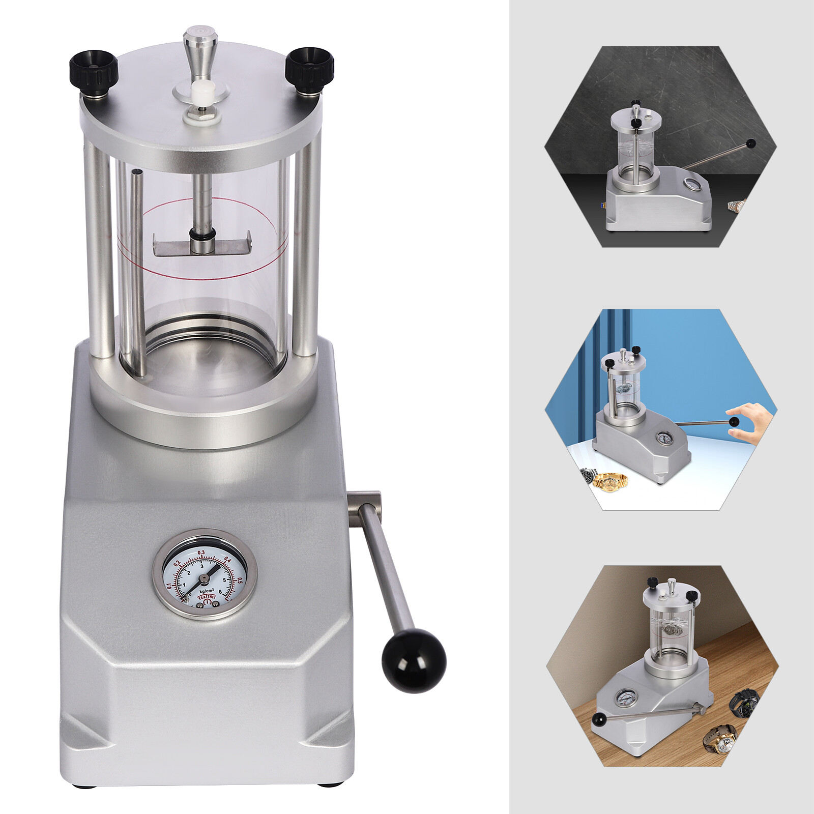 Watch Case Waterproof Pressure Tester & Watch Case Water Resistant Test Machine