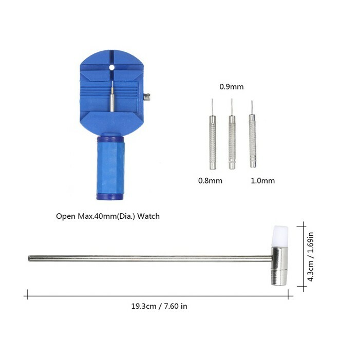 147PCS Watch Repair Kit Watch Battery Replacement Tool Kit Watch Remover Tool US