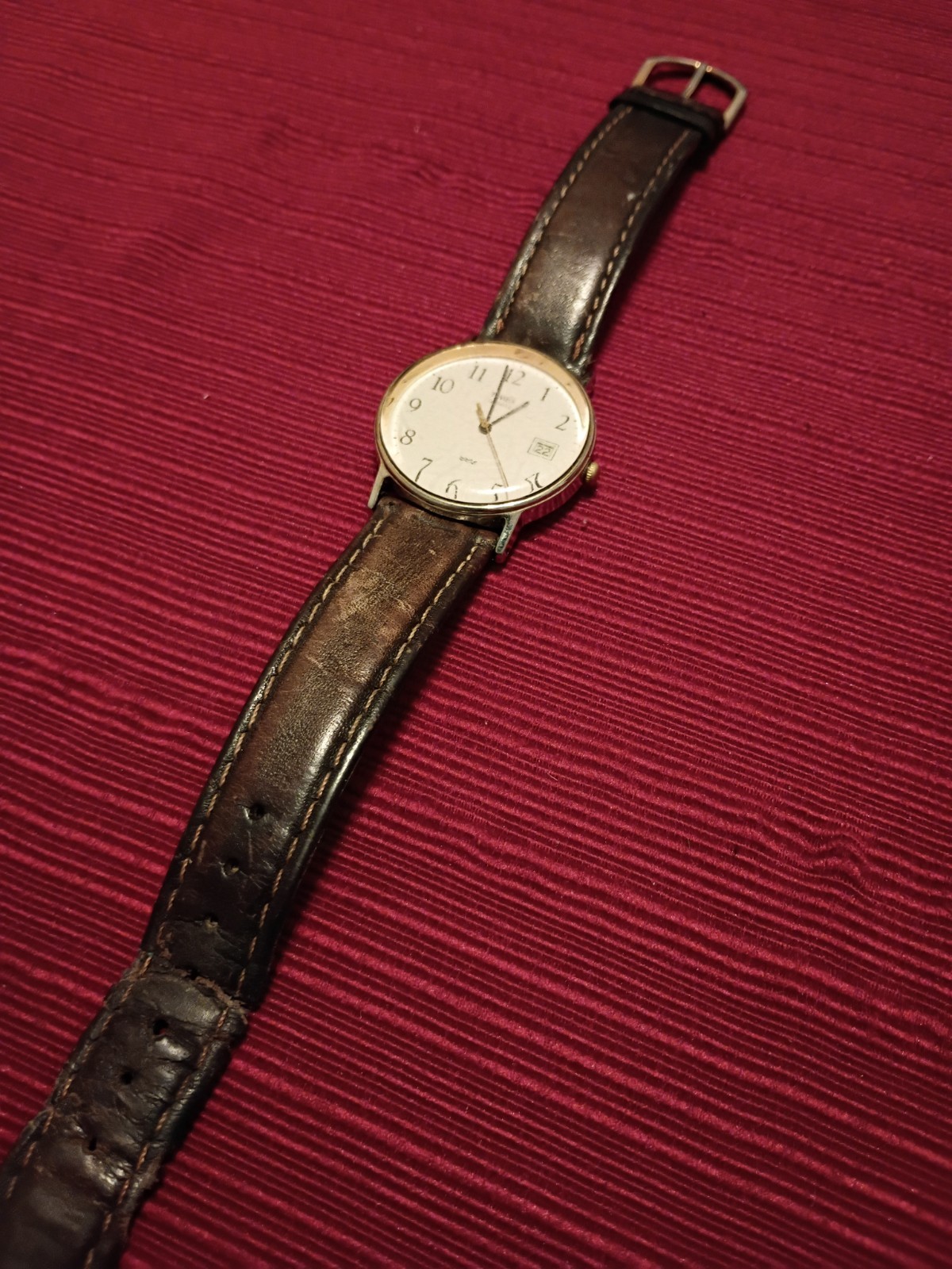 Timex Vintage Quartz Men’s Watch Date, Functional And Working