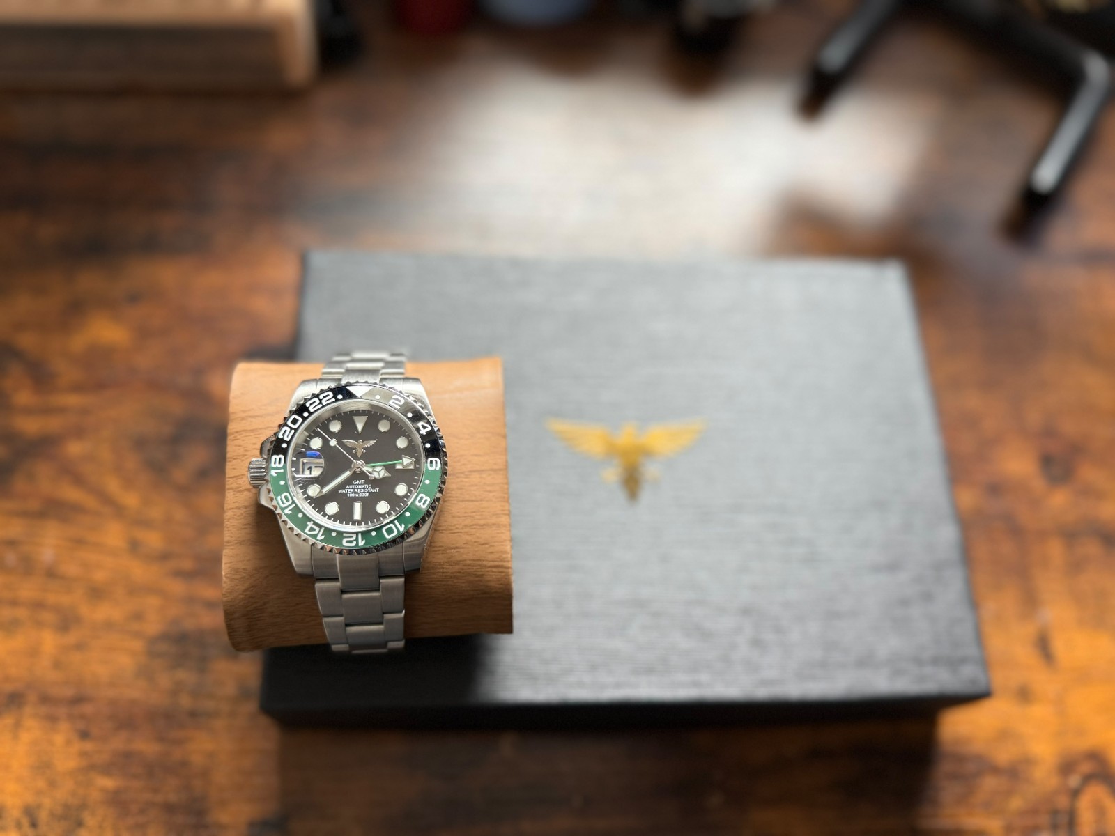 Custom made Watch Sprite Style GMT with NH34 Automatic movement