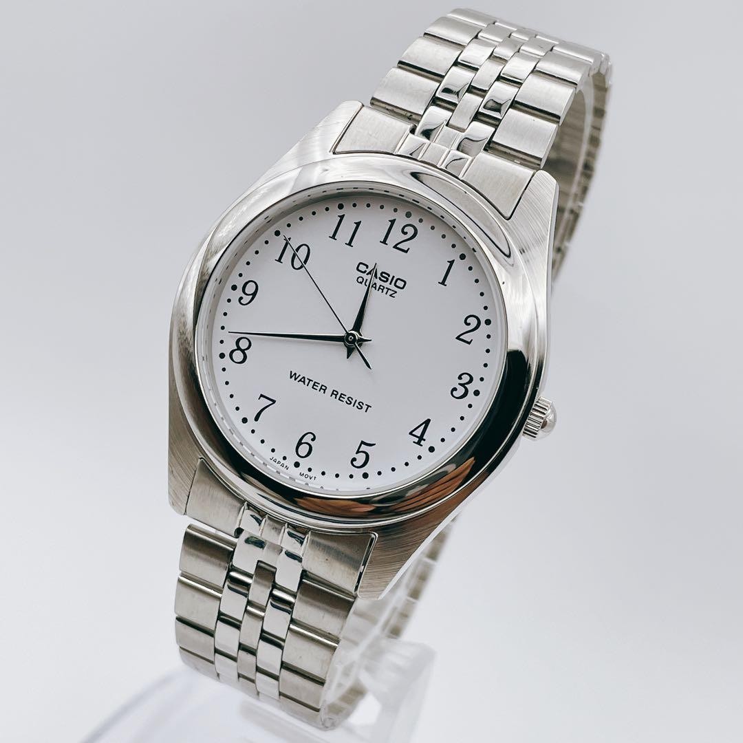Working Casio Quartz Watch, Vintage Retro Men’s Analog Silver
