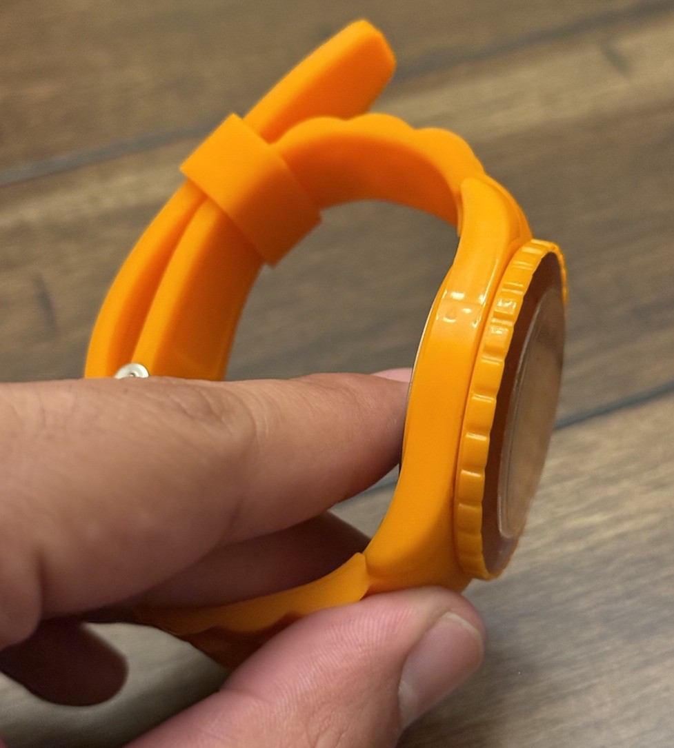 Pac-Man Watch Orange Ghost Bandai Namco Clyde Used Collectible From Japan