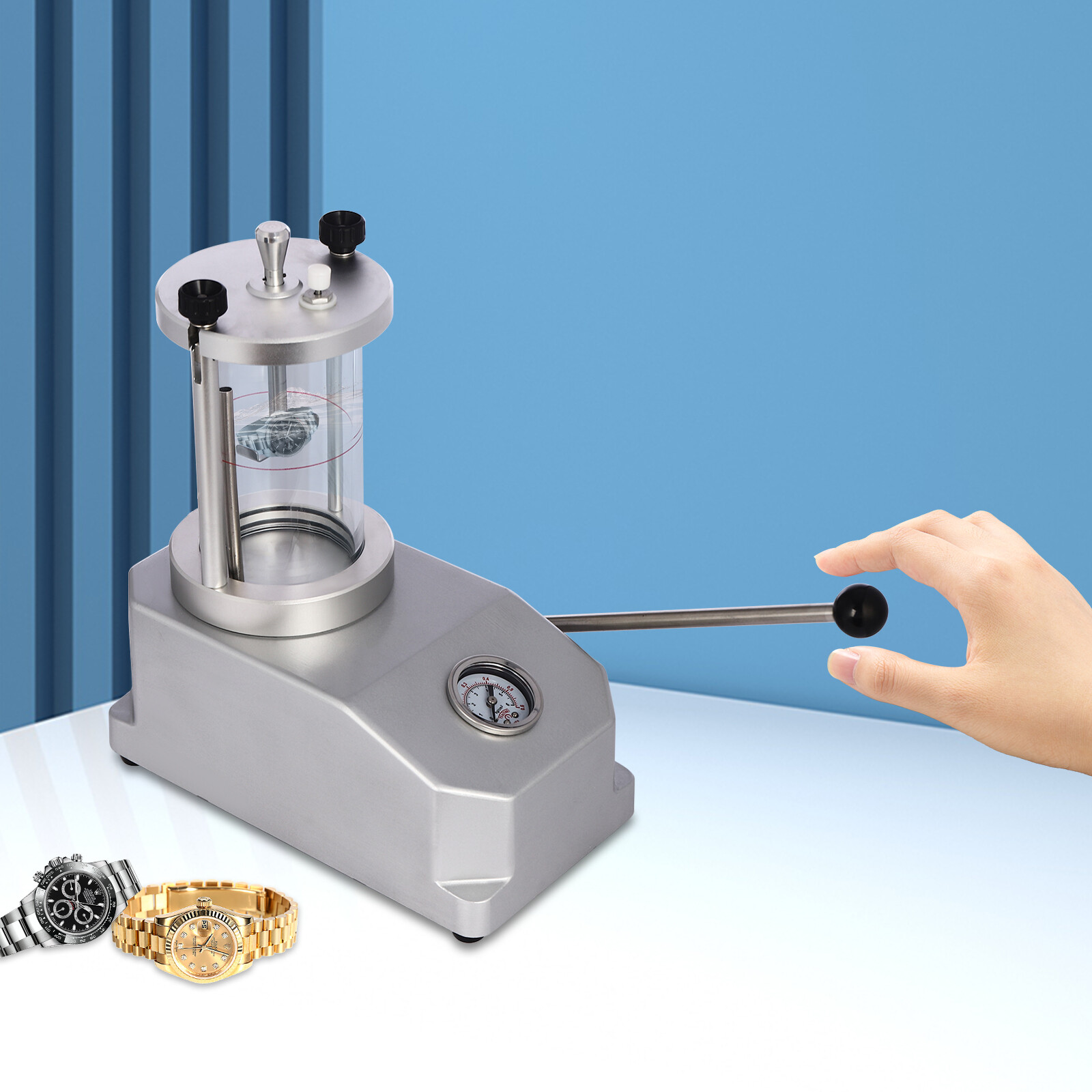 Watch Case Waterproof Pressure Tester & Watch Case Water Resistant Test Machine