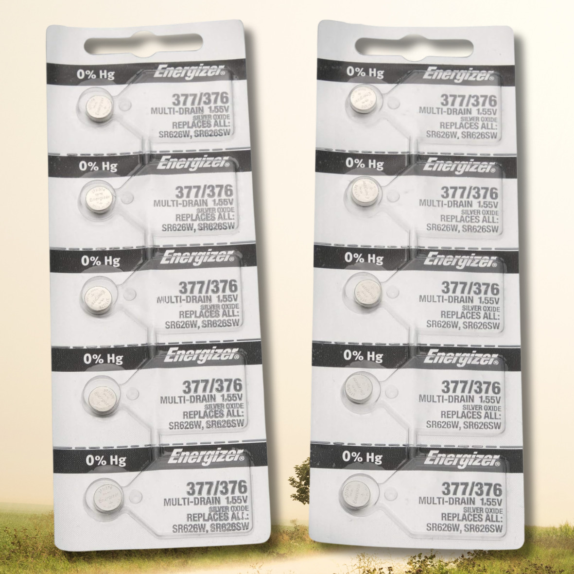 377 376 WATCH BATTERY SR626SW SR626W Silver Oxide Battery 10-Pack NEW