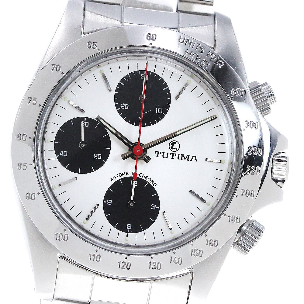TUTIMA 793 Valjoux 7750 Chronograph white Dial Automatic Men’s Watch_861325