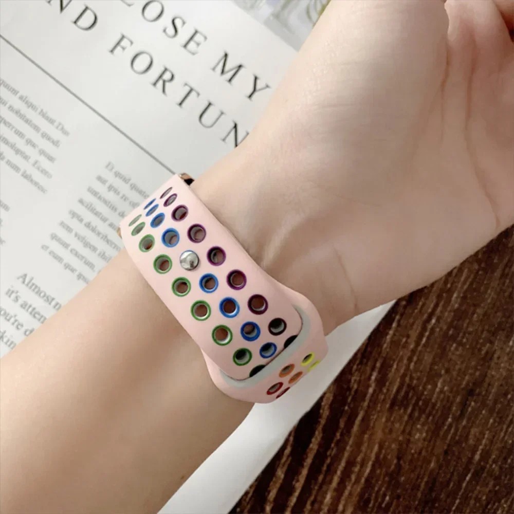 Silicone Sport Strap Band for Apple Watch Series 10 9 8 7 6 5 4 3 2 1 SE