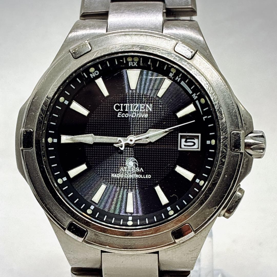 Citizen Attesa Radio-Controlled Solar Titanium H410-T003907 (Refurbished)